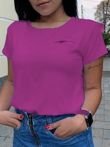 Blusa Slimfit Social Botão Bolso