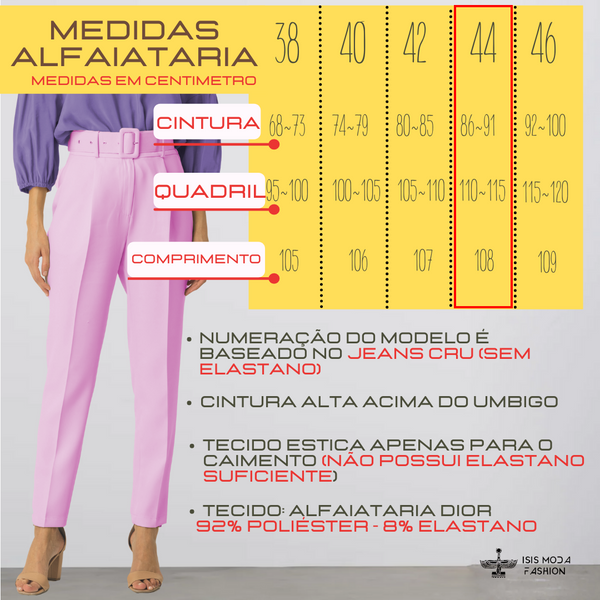 2 Calças Alfaiataria Berlim TAMANHO 44